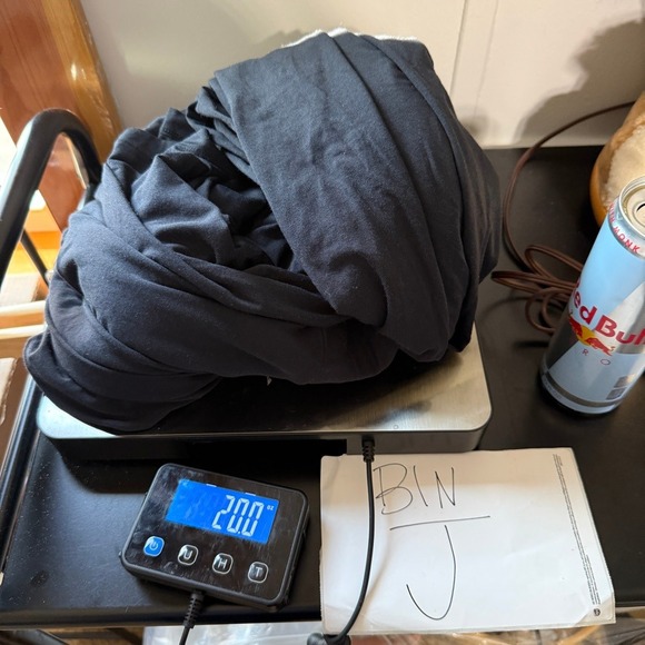 Blogilates Cascade V-Neck Jumpsuit Black Wide Leg Long Sleeve Pockets New L - Picture 11 of 11